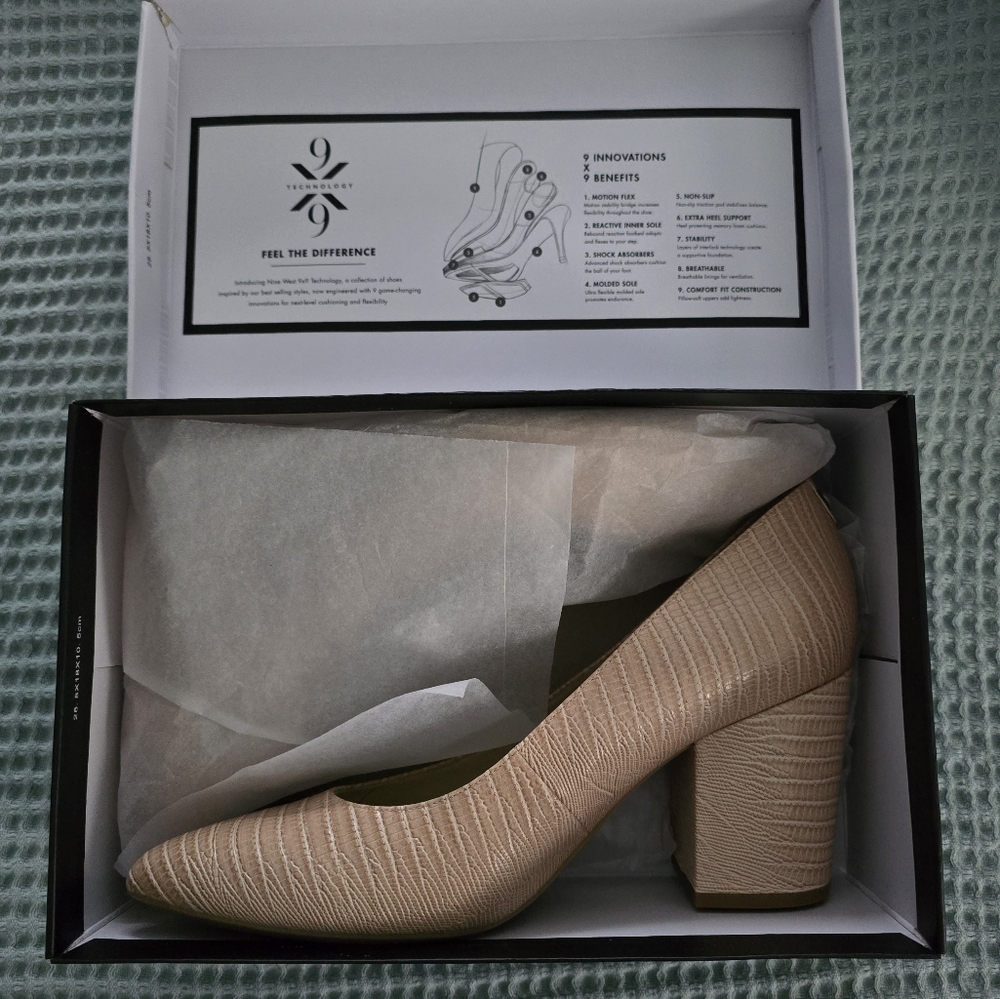 Nine West Ani 9x9 Block Heel Pumps
